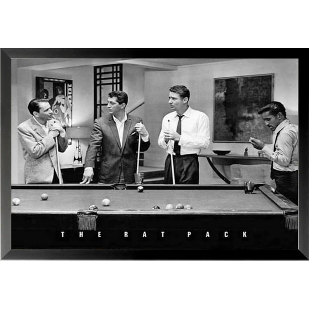 THE RATPACK POSTER CLASSIC POOL COLOUR  ART WALL LARGE IMAGE GIANT POSTER